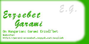 erzsebet garami business card